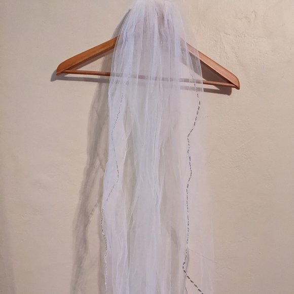 Beaded Edge Veil